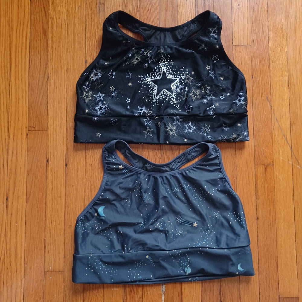Lot Of 2 Victoria's Secret Sport Star and Moon Sports Bras